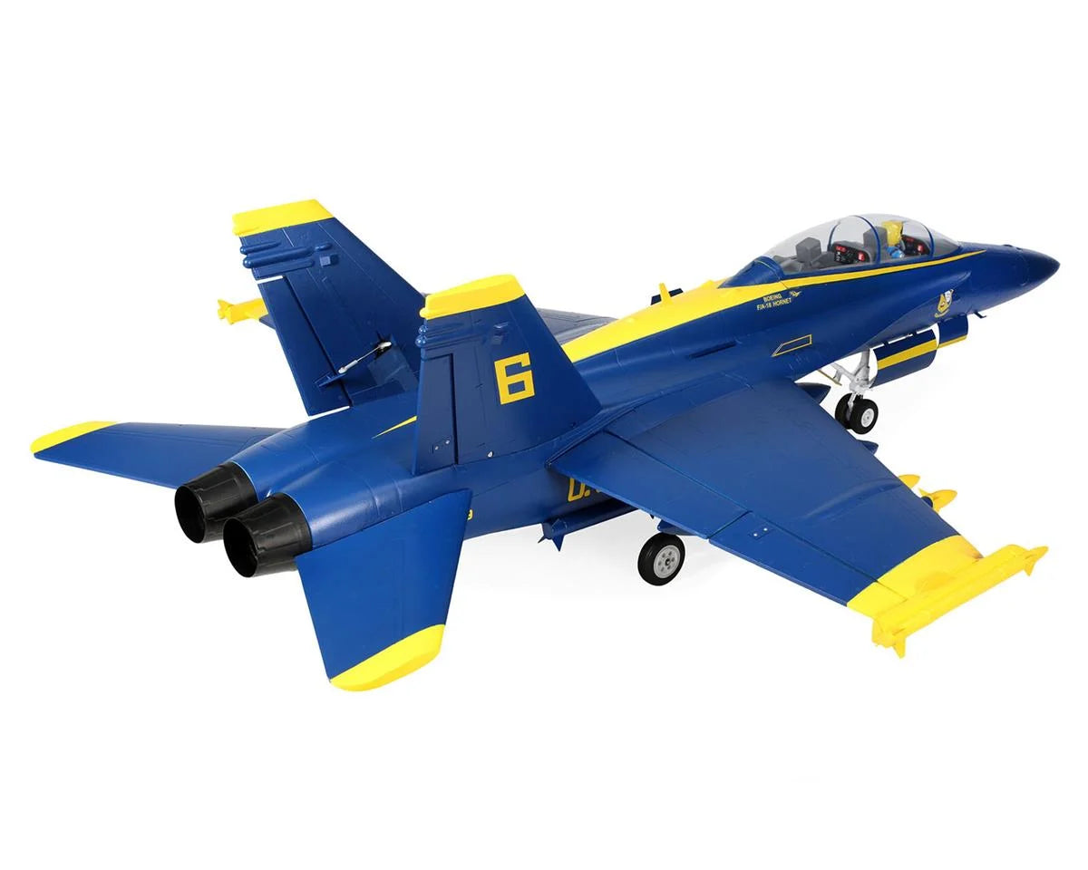 E-flite Blue Angels F-18 Hornet 80mm BNF Basic EDF Jet Airplane (980mm) w/AS3X & SAFE Technology