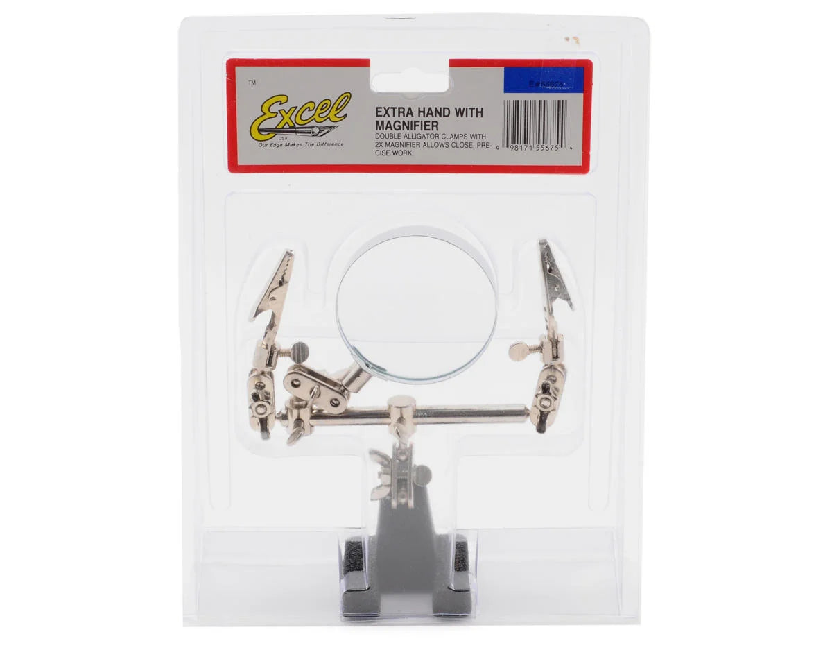 Excel Double Clip Extra Hands w/Magnifier
