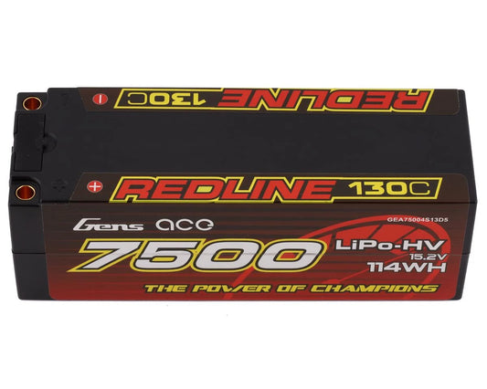 Gens Ace 4s LiHV LiPo Battery 130C w/5mm Bullets 7500mAh