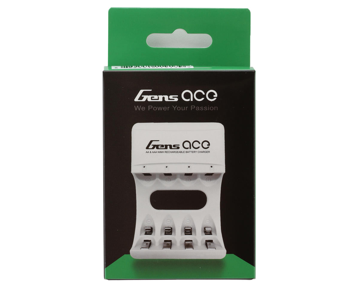 Gens Ace AA & AAA Battery Charger (4 Slots) (NiMH/NiCD)