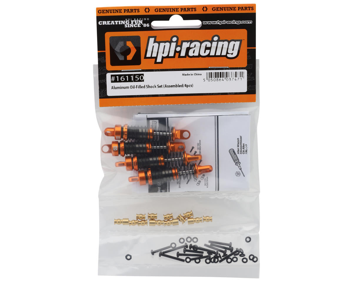 HPI Venture18 Aluminum Oil-Filled Shocks (Orange) (4)