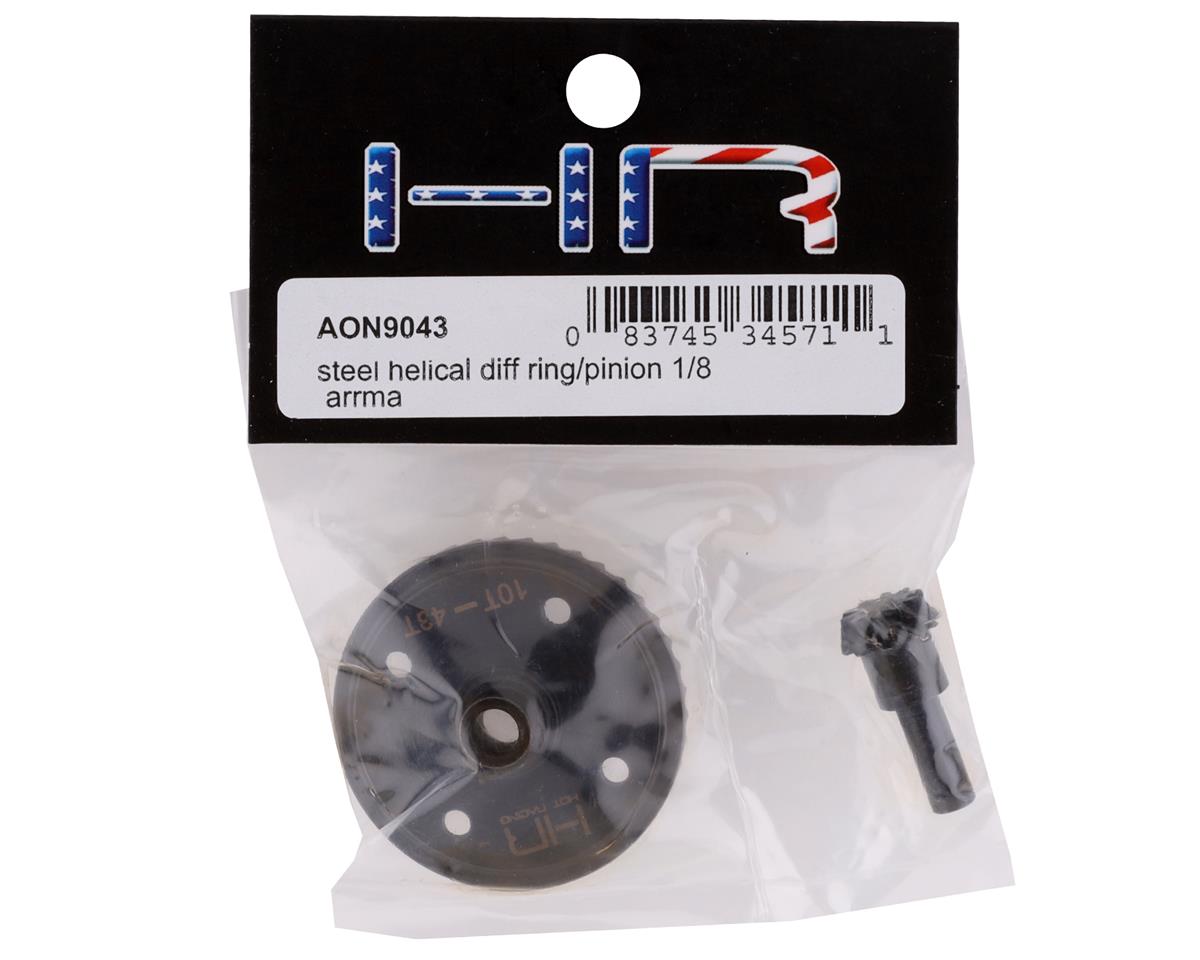 Hot Racing Arrma 6S Steel Helical Differential Ring/Pinion (43T/10T)
