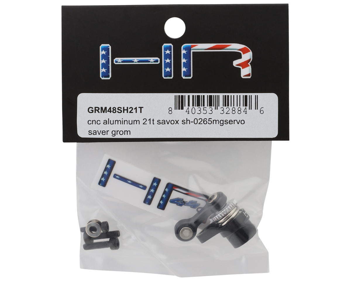 Hot Racing Arrma Grom Aluminum Servo Saver Set (Black) (20T / 21T)
