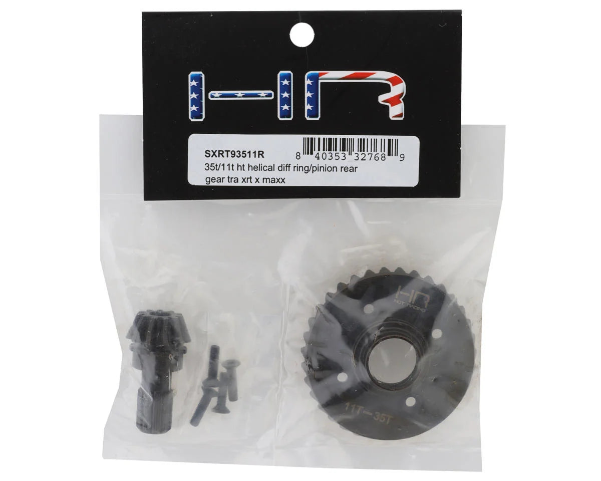 Hot Racing Steel Helical Differential Ring & Pinion Gear for Traxxas X-Max/XRT (Rear)
