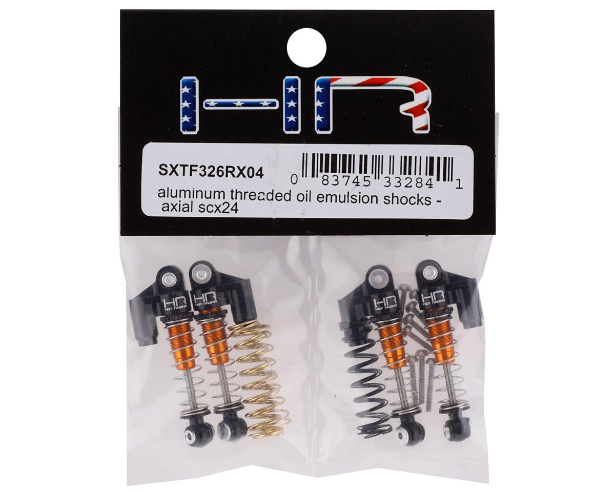 Hot Racing Axial SCX24 Aluminum Threaded Oil Emulsion Shocks (4)