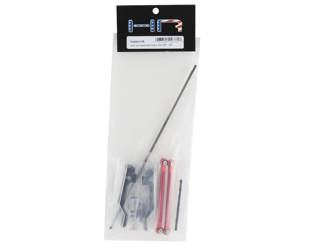 Hot Racing Rear HD Torsional Sway Bar Set for Traxxas UDR (Red)