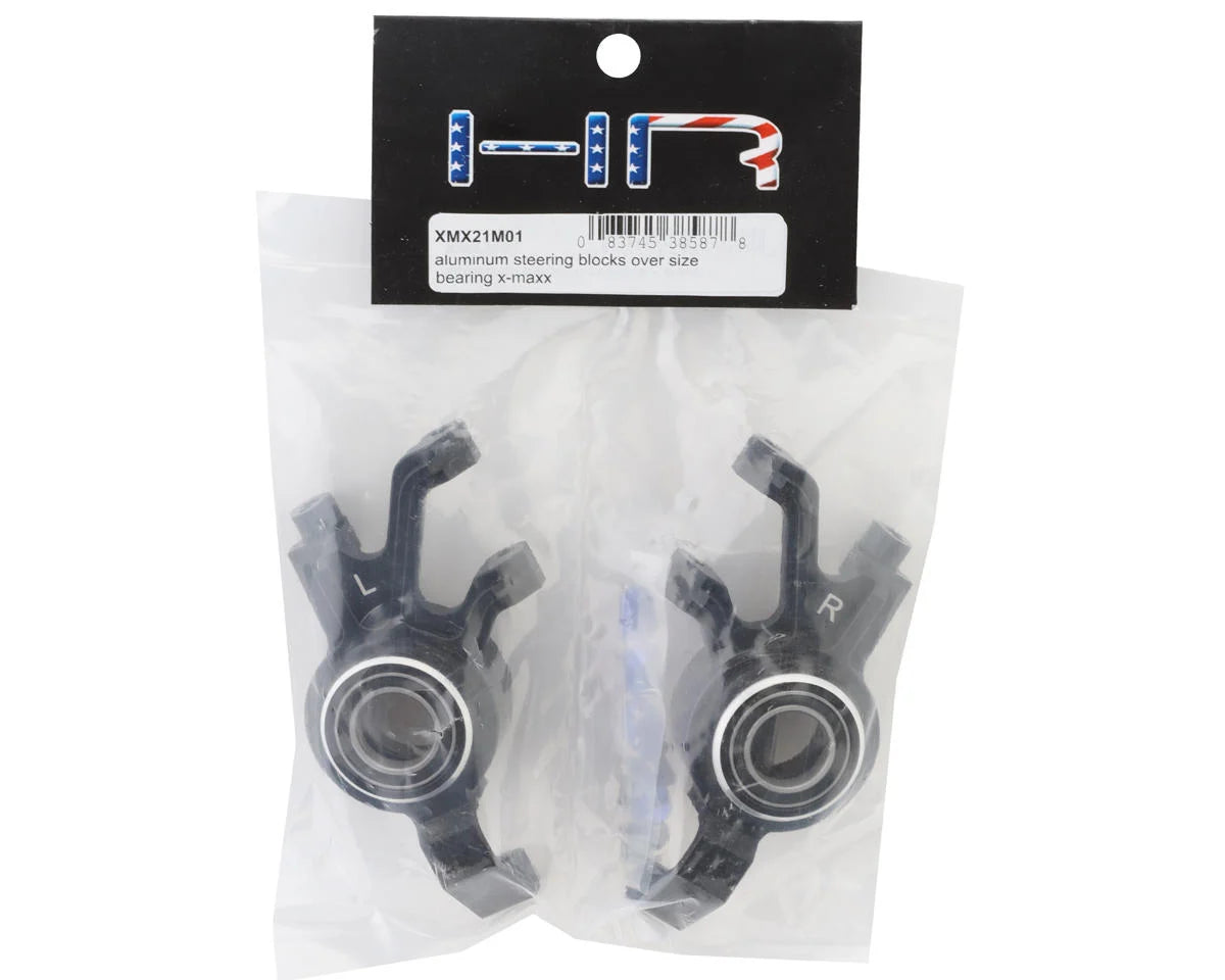 Hot Racing Aluminum Steering Blocks w/Over Size Bearings for Traxxas X-Maxx/XRT