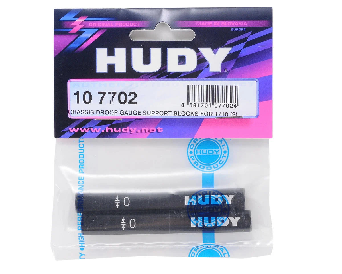 HUDY Chassis Droop Gauge Support Blocks 1/10 (2)