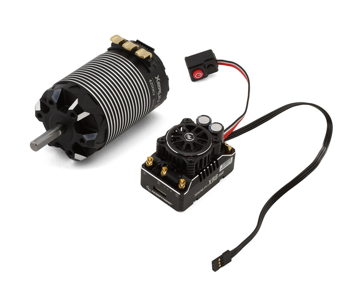 Hobbywing XR8 Pro G3 1/10 SCT Sensored Brushless ESC & 3660SD Motor Combo (4200kV)