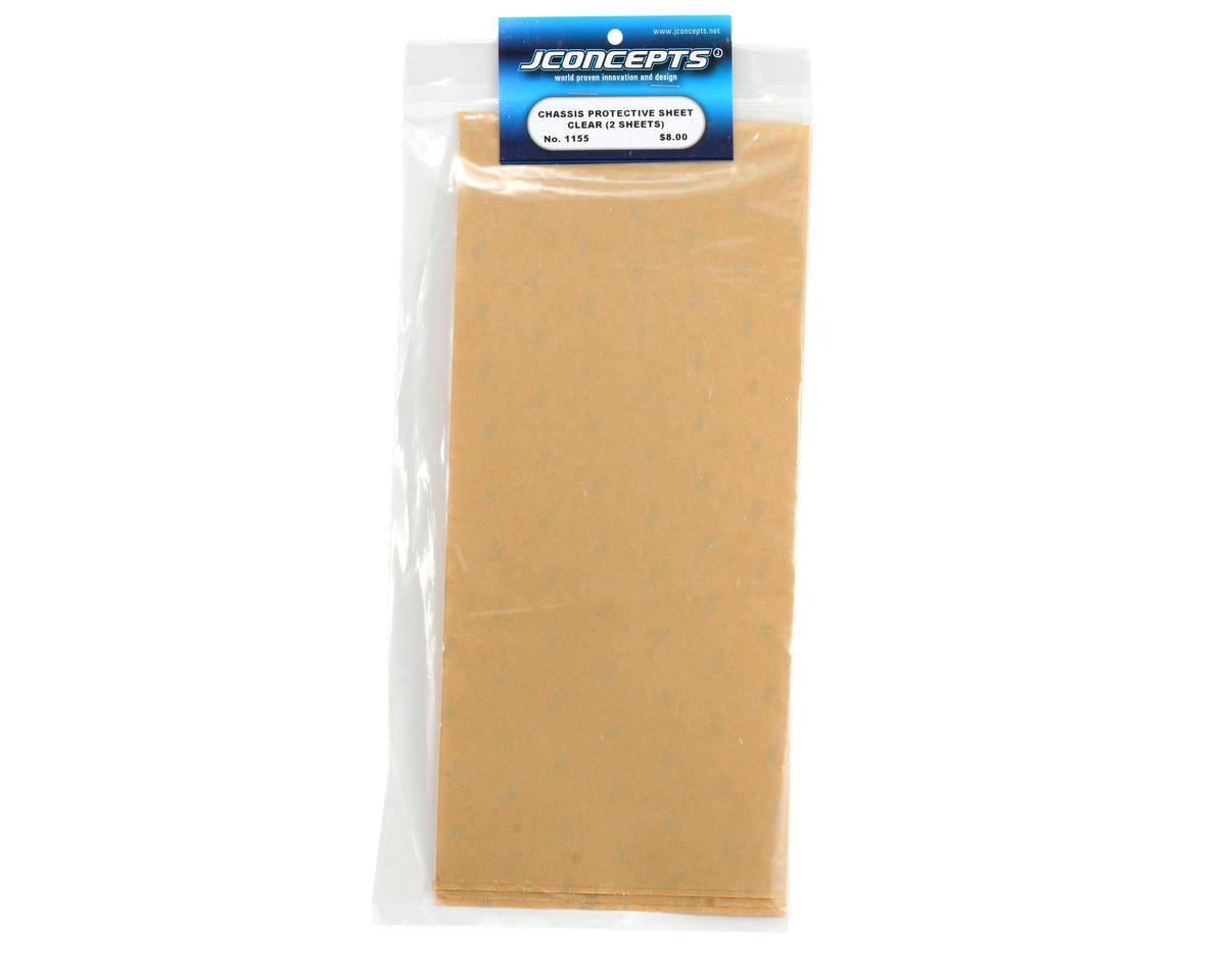 JConcepts Chassis Protective Film Sheet (Clear) (2) (13.25x5.5")