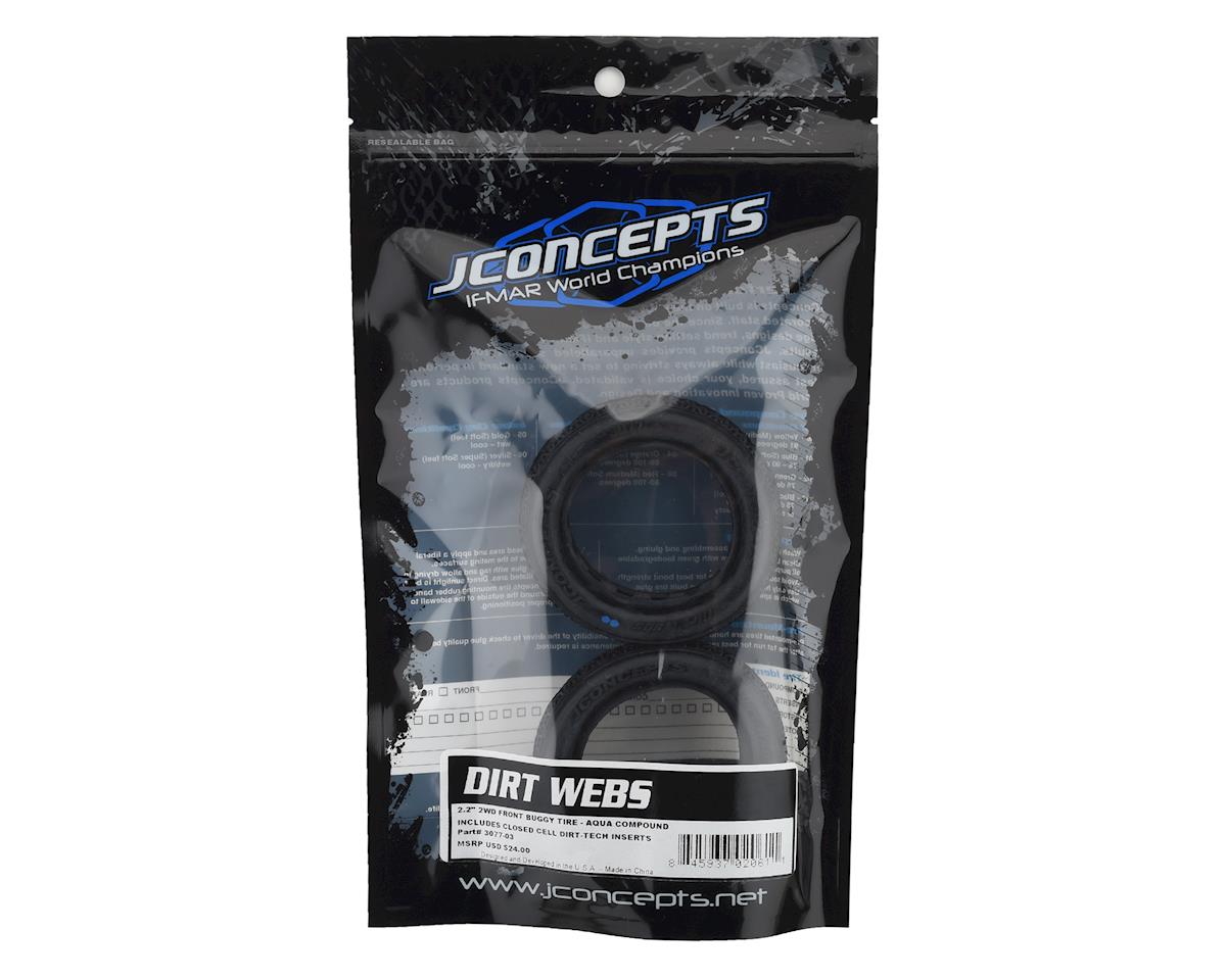 ***CLEARANCE JConcepts Dirt Webs 2.2" 1/10 2WD Front Buggy Tires w/Dirt Tech Inserts (2) (Gol