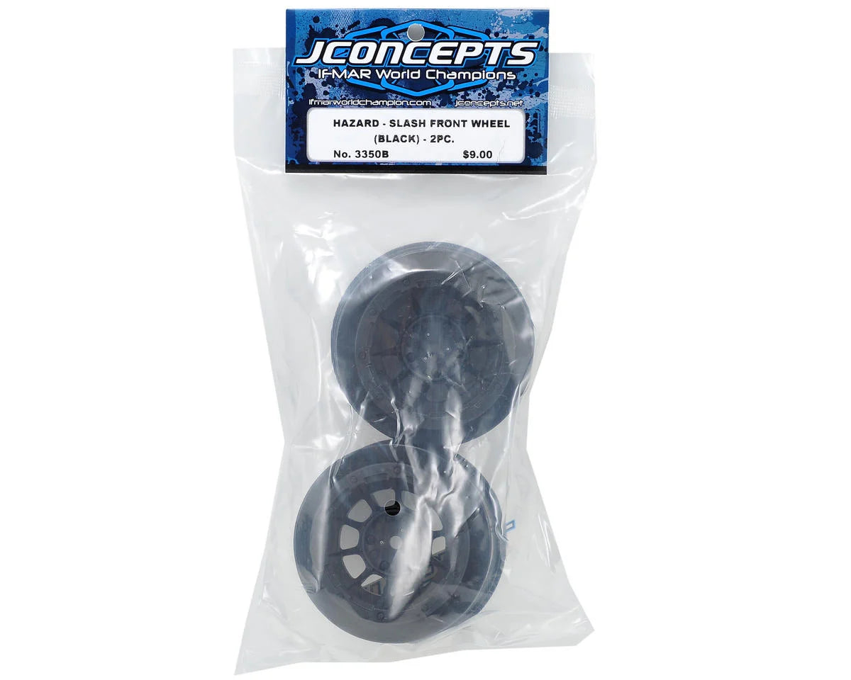 JConcepts 12mm Hex Hazard Short Course Wheels (2) for Traxxas Slash Front