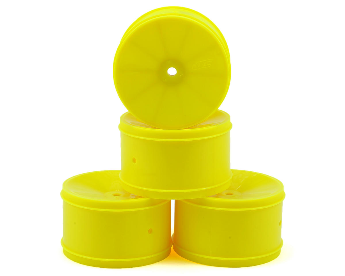 *CLEARANCE* JConcepts 12mm Hex Bullet 60mm Rear Wheels (4) (B6/RB6/SRX/XB4) (Yellow)
