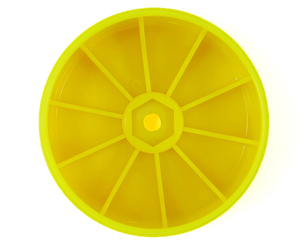 *CLEARANCE* JConcepts 12mm Hex Bullet 60mm Rear Wheels (4) (B6/RB6/SRX/XB4) (Yellow)