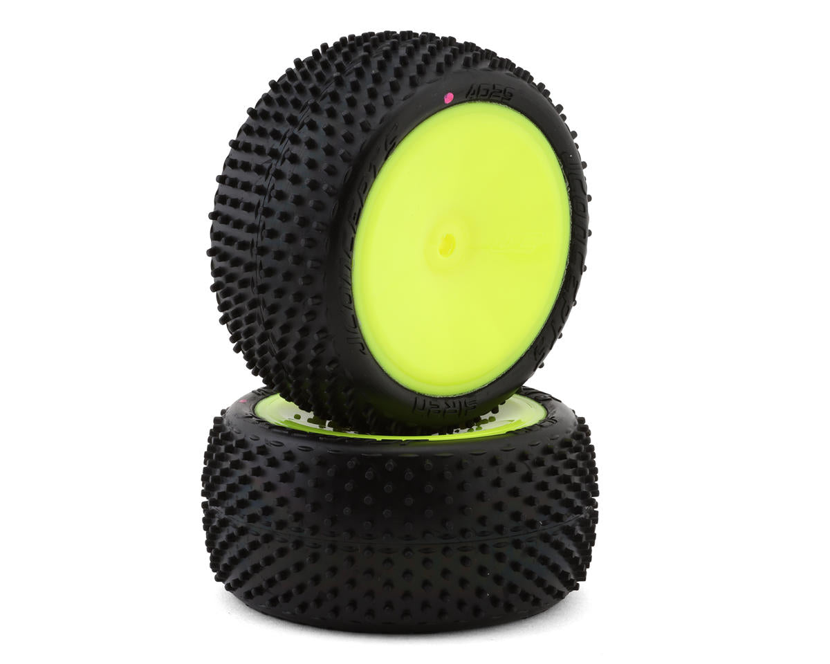*CLEARANCE* JConcepts Siren LP 2.2" Pre-Mounted Rear Buggy Carpet Tires (2) (Pink)