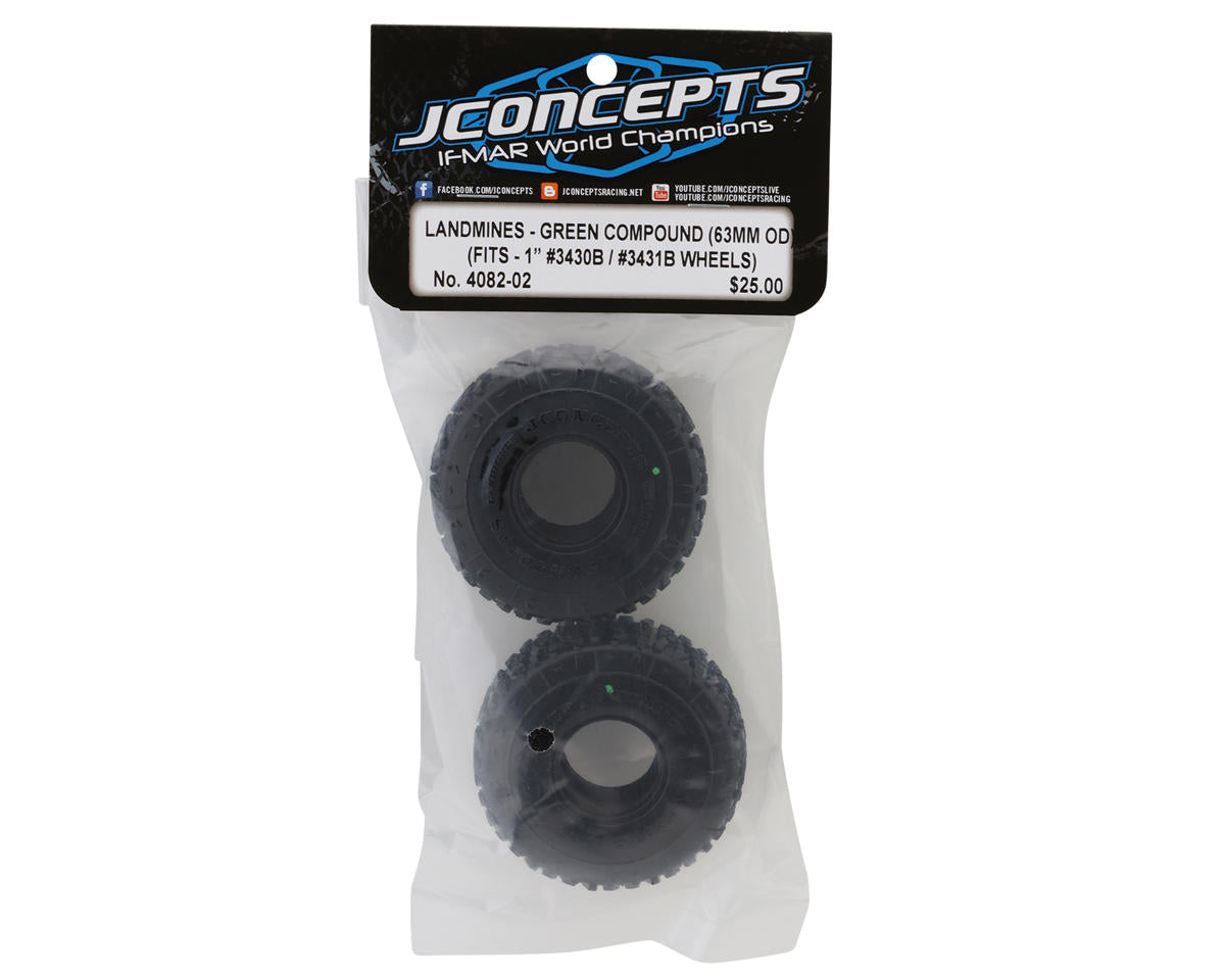 JConcepts Landmines 1.0" - green compound - 2.5" OD (2)