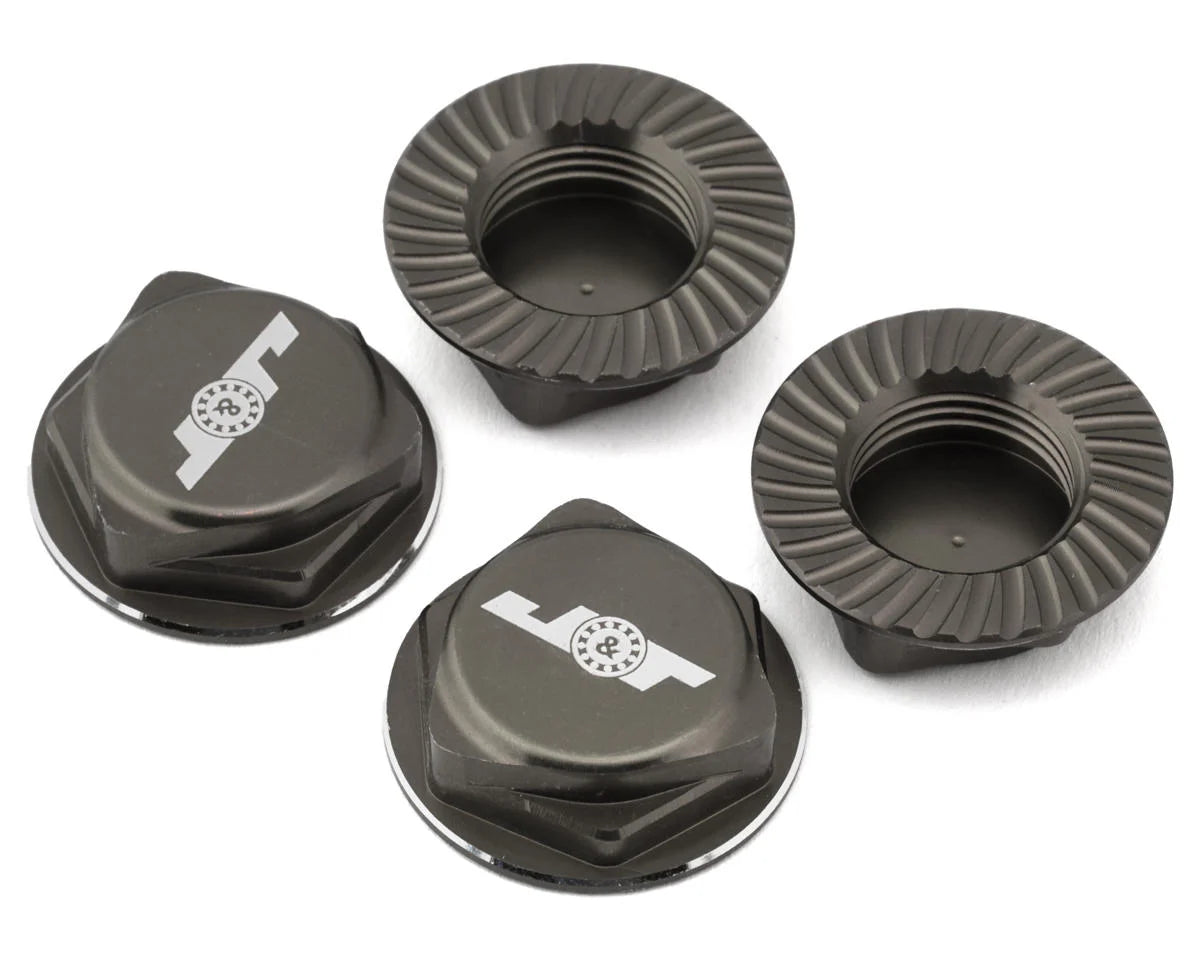 J&T Bearing Co. Aluminum 17mm Serrated Wheel Nuts