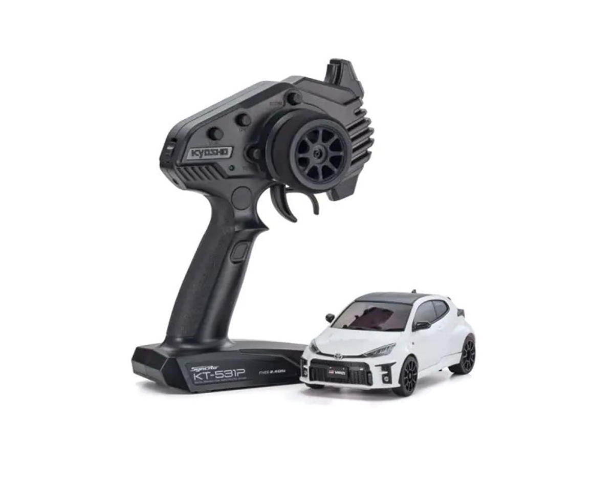 Kyosho MR-04 RWD Mini-Z ReadySet w/Toyota GR Yaris Body (White) w/KT-531P 2.4GHz Radio