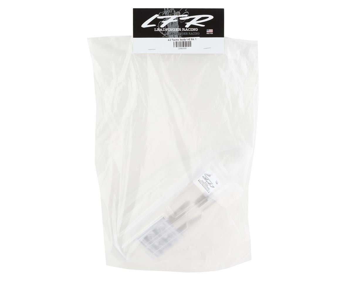 Leadfinger Racing Team Associated B6.1/B6.2 A2 1/10 Buggy Body w/Tactic Wings (Clear)