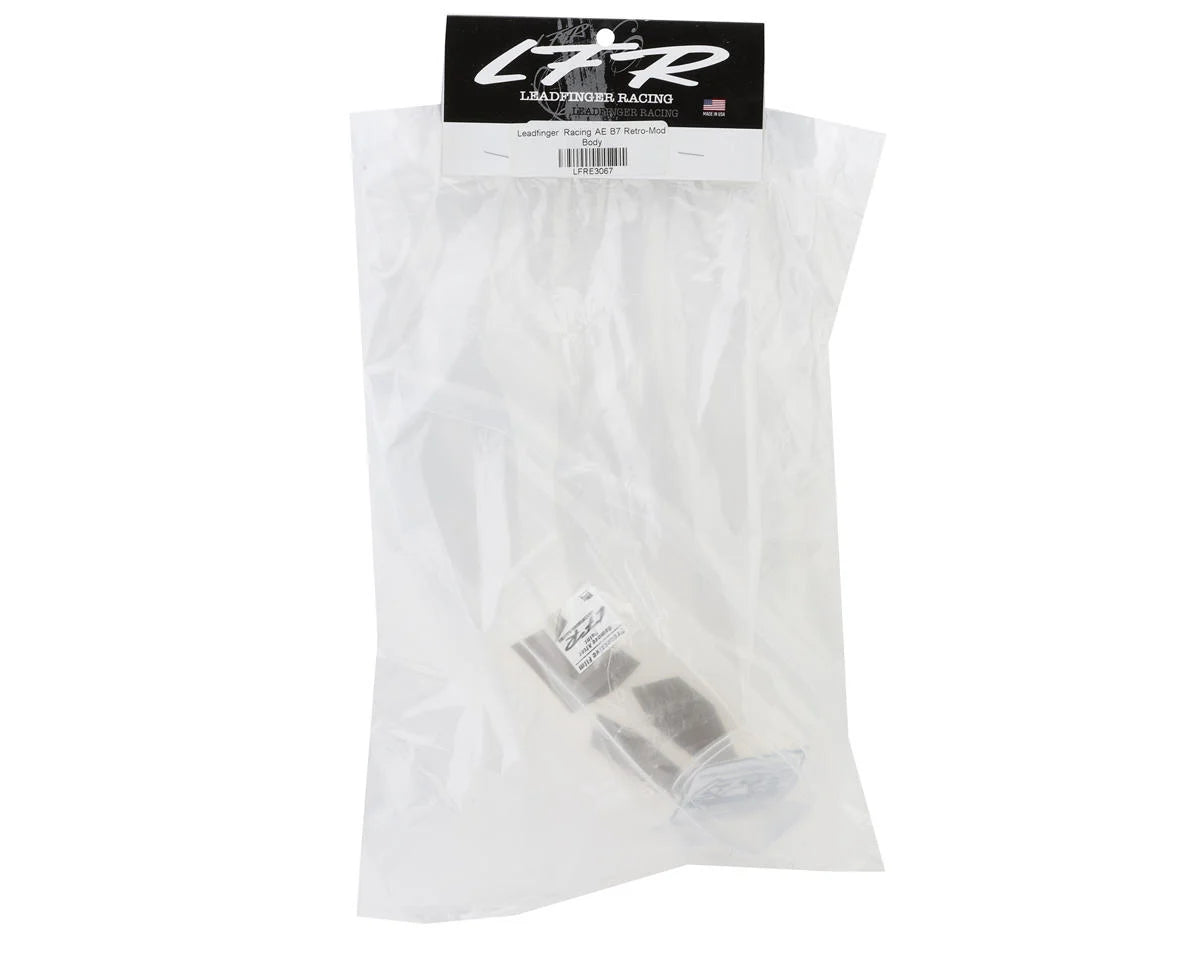 Leadfinger Racing Team Associated RC10B7 Retro-Mod 1/10 2WD Buggy Body (Clear)
