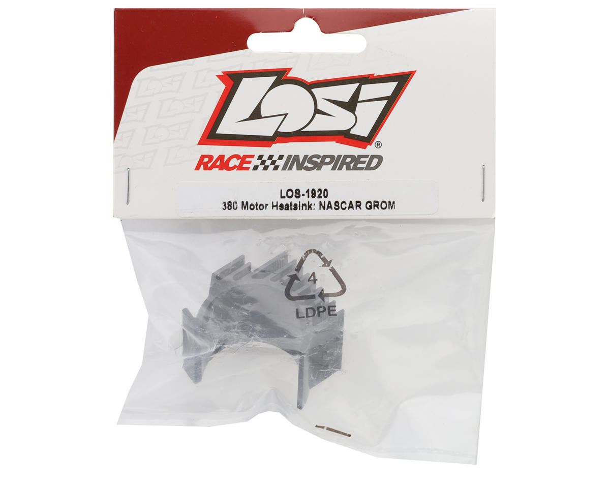 Losi NASCAR 380 Aluminum Motor Heatsink (Black)