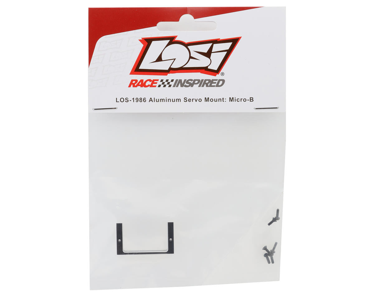 Losi Micro-B Aluminum Servo Mount (Black)