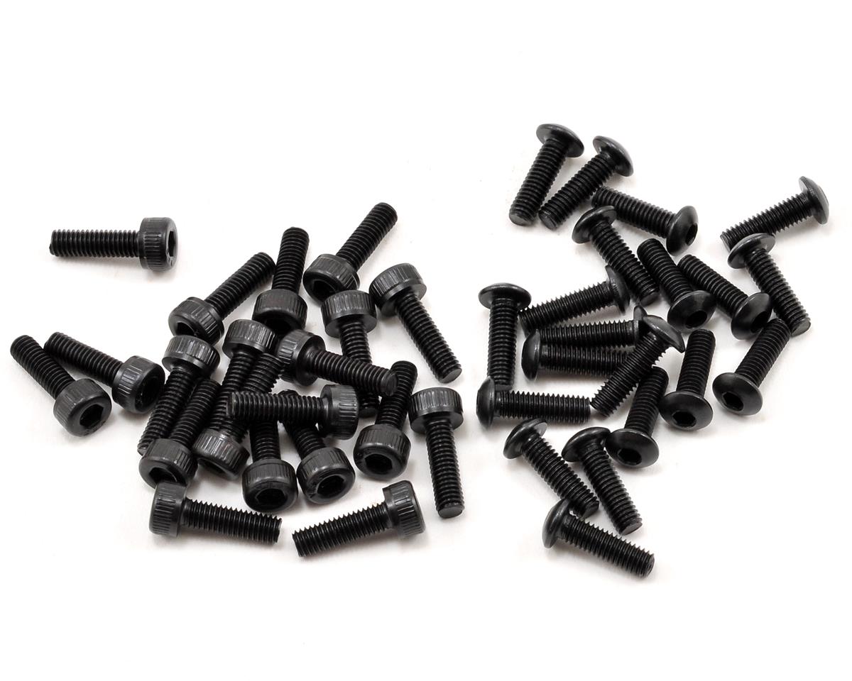 Losi Wheel Screw Set M3x10mm BH and Cap Screws (20ea) 5T, Mini WRC