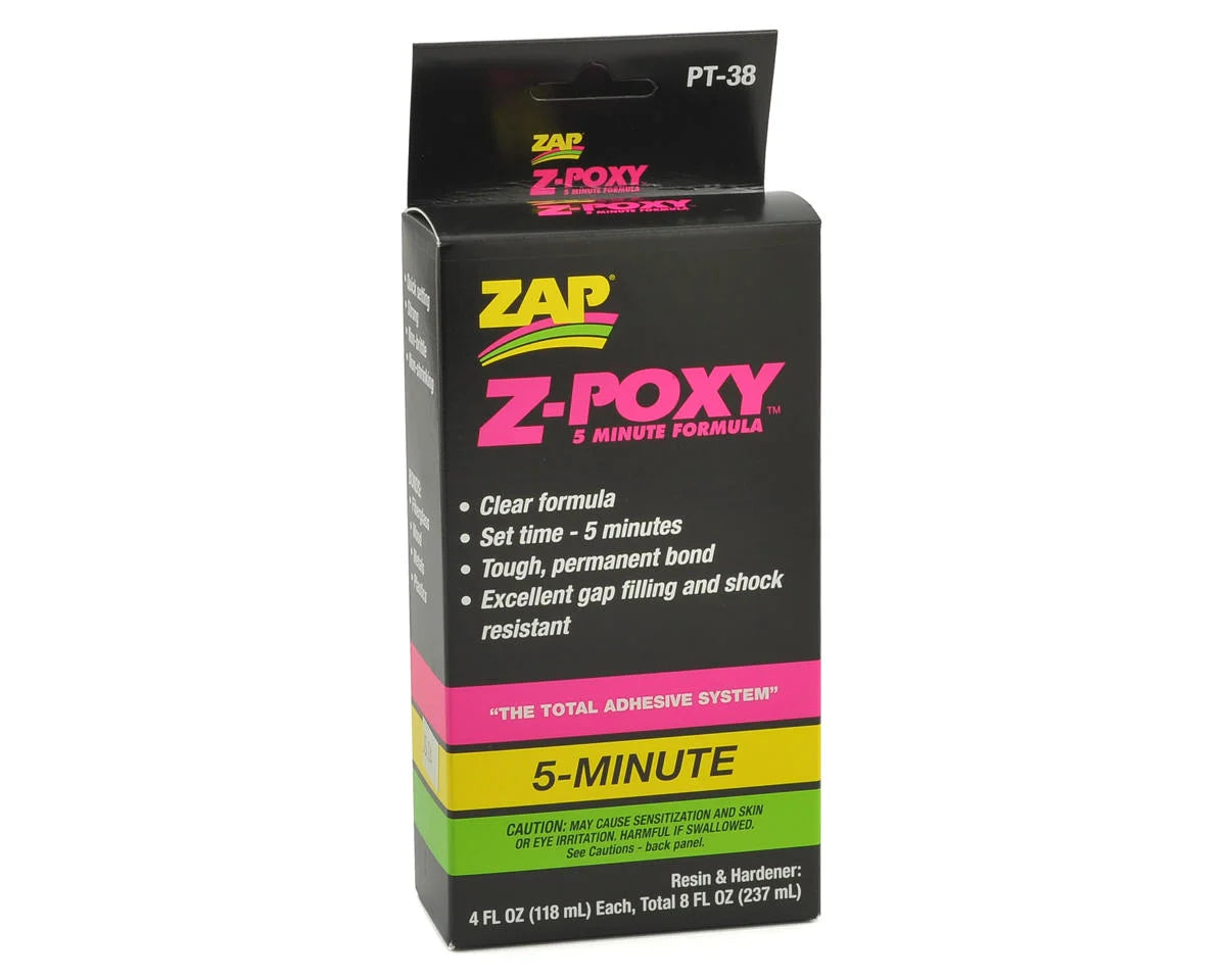 Zap Z-Poxy 5 Minute Epoxy, 8 oz PT-38