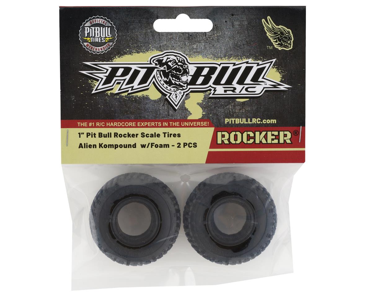 Pit Bull Tires Rocker 1.0" Micro Crawler Tires w/Foam (2) (Alien)