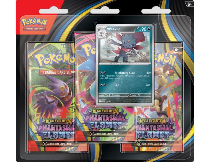 ***Pre-Order Pokemon Mega Evolution - Phantasmal Flames 3 Pk Blister *CONTACT STORE TO PRE-ORDER*