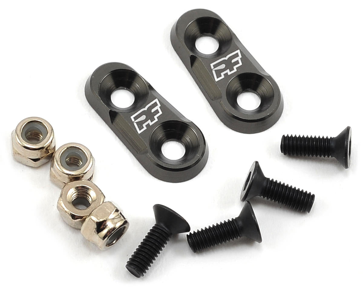 Protoform Aluminum 1/10 Scale Wing Mount Set (Gun Metal)