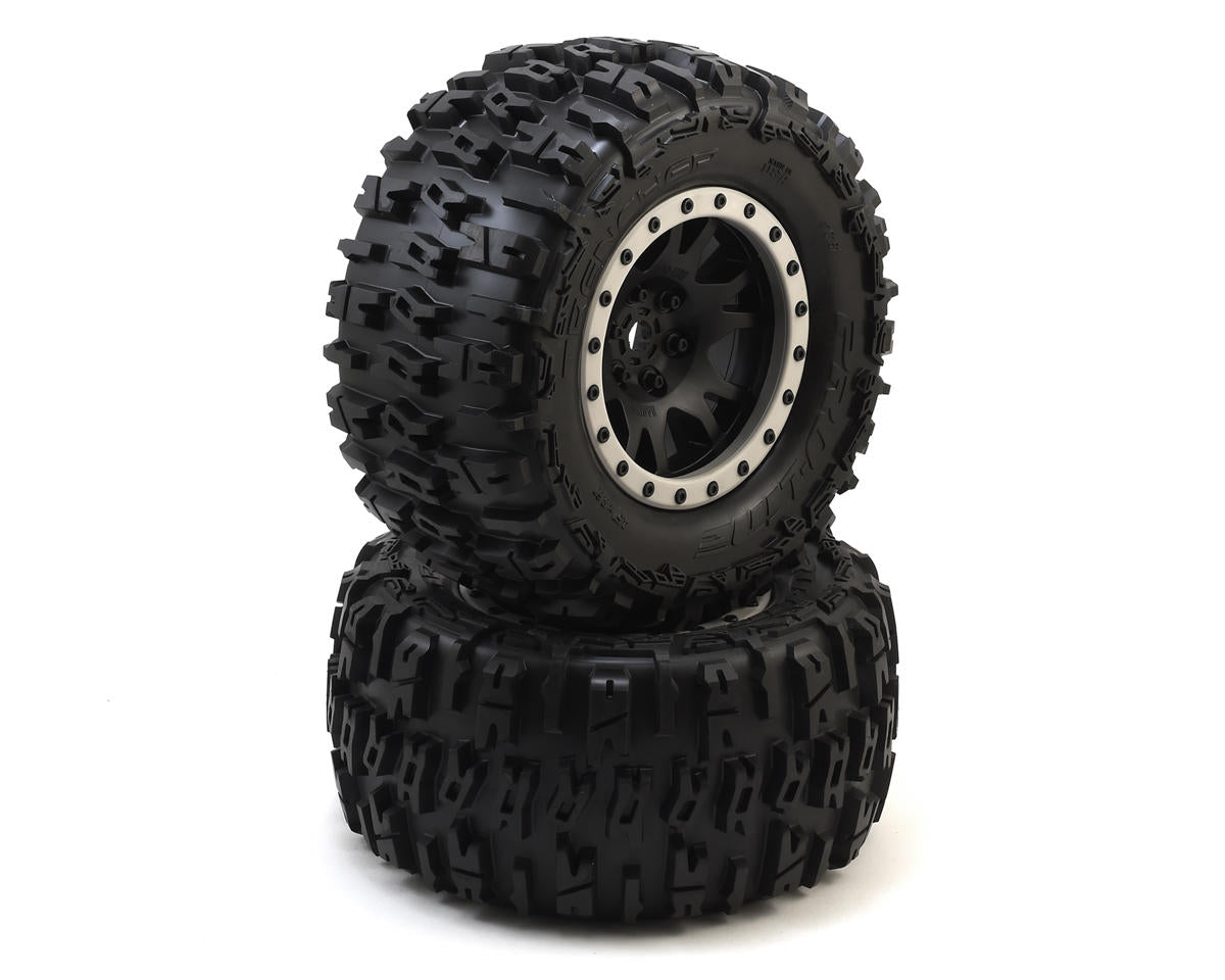 Proline Trencher - Pro-Loc Pre-Mounted All Terrain Tires (MX43) w/Impulse Pro-Loc Wheels (Black) (2)
