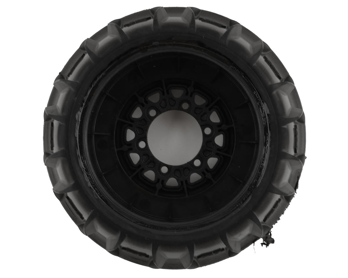 Proline SC Dumont Paddle/Rib 2.2/3.0 Pre-Mounted Front Tires w/Raid Wheels (CR3) (Black) (2) w/12mm Removable Hex