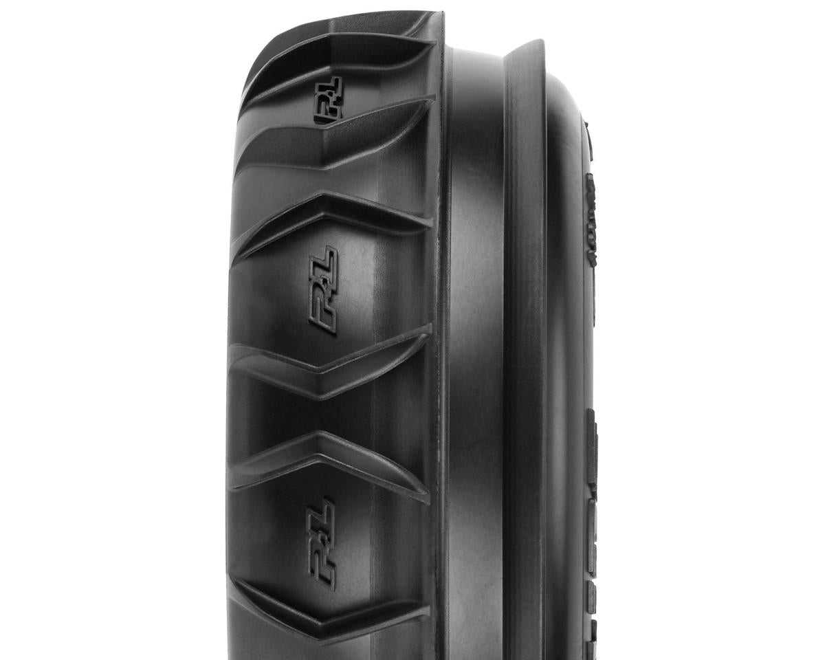 Proline SC Dumont Paddle/Rib 2.2/3.0 Pre-Mounted Front Tires w/Raid Wheels (CR3) (Black) (2) w/12mm Removable Hex