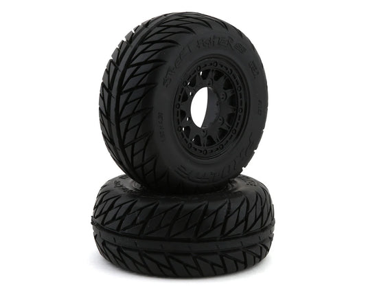 Proline Street Fighter SC 2.2/3.0 Tires w/Raid Wheels (Black) (2) (M2) w/12mm Removable Hex