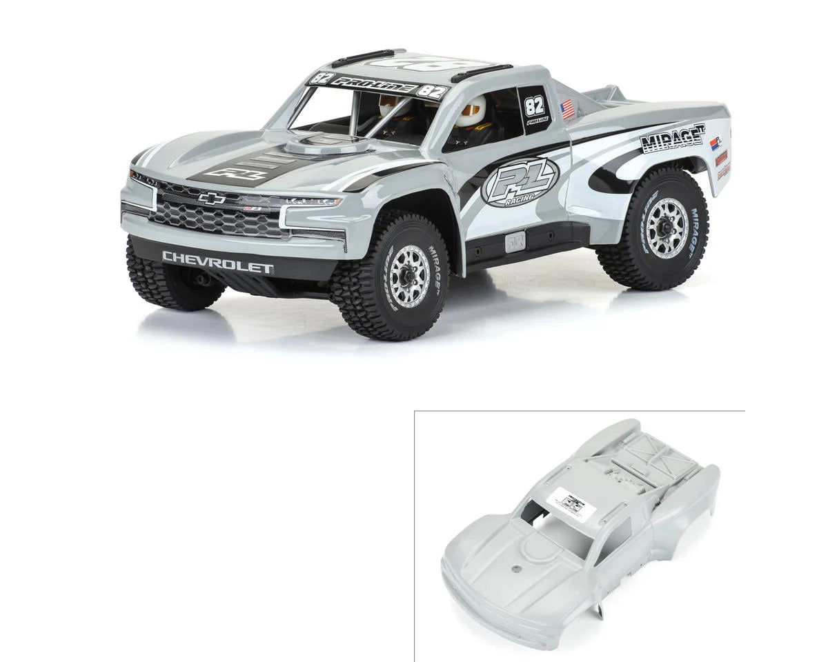 Pro-Line Mojave™ Grom 1/16 2019 Chevy Trophy Truck Tough-Color Body (Stone Gray) (Pre-Cut)