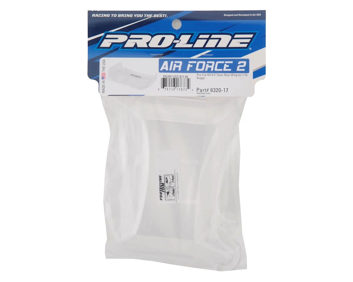 Team Associated RC10B7 Factory Team Lightweight Rear Wing (Clear) (7")