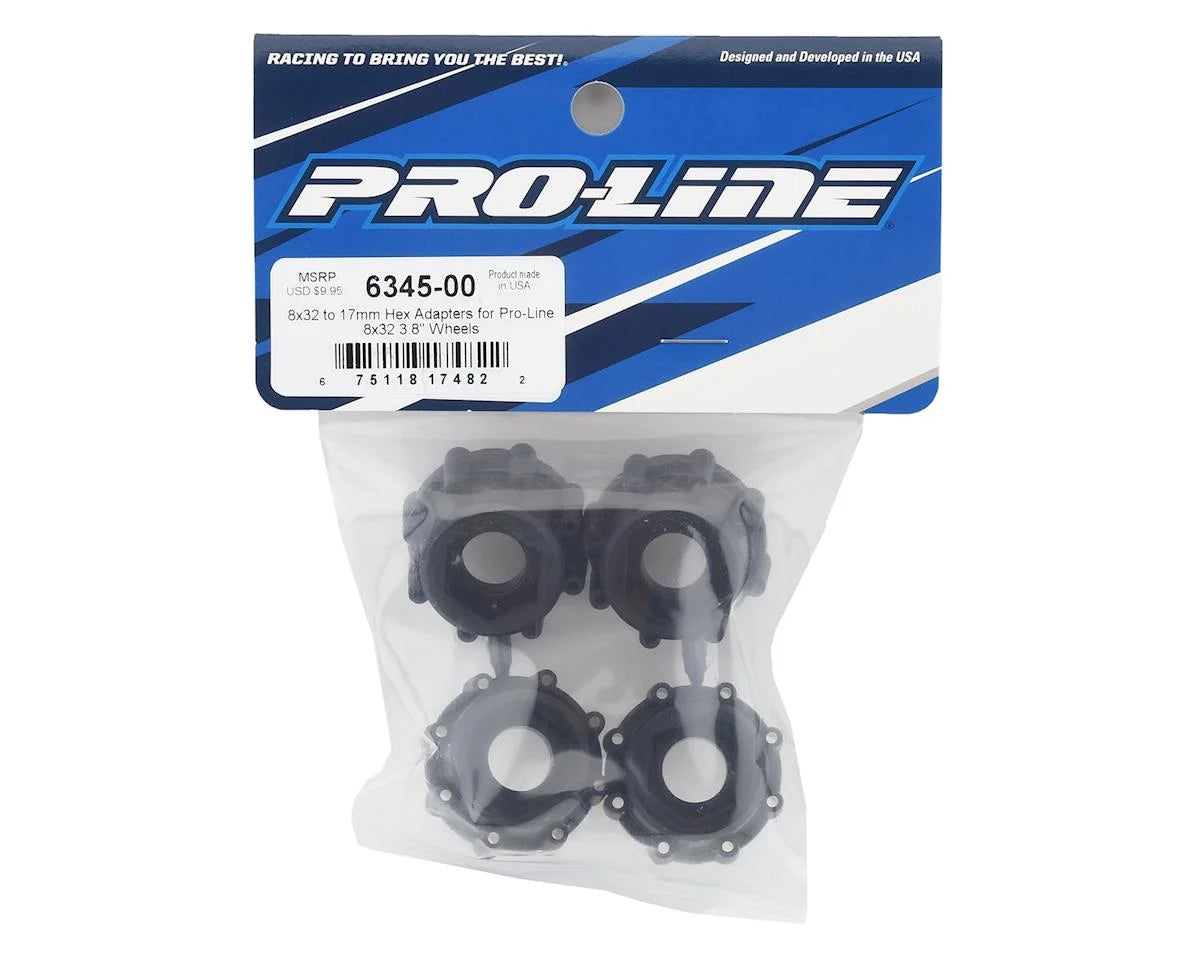 Pro-Line 8x32 to 17mm 1/2" Offset Hex Adapters (2)