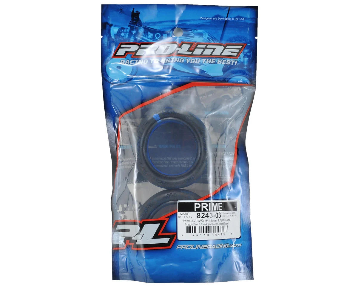 ***CLEARANCE Pro-Line Prime 2.2" 4WD Front Buggy Tires (2) (M4 Super Soft)