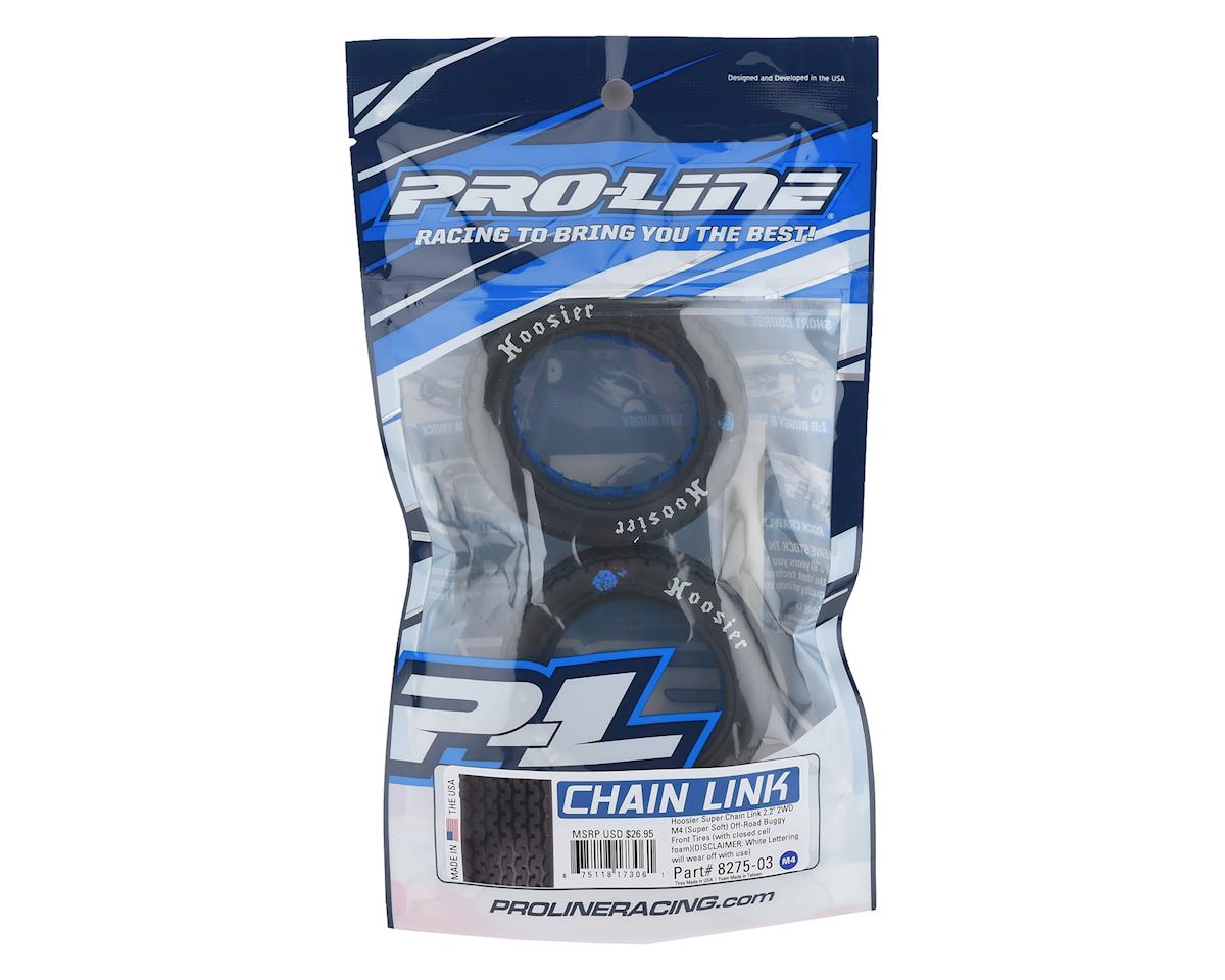 Proline Hoosier Super Chain Link Dirt Oval 2.2" 2WD Front Buggy Tires (2) (M4)