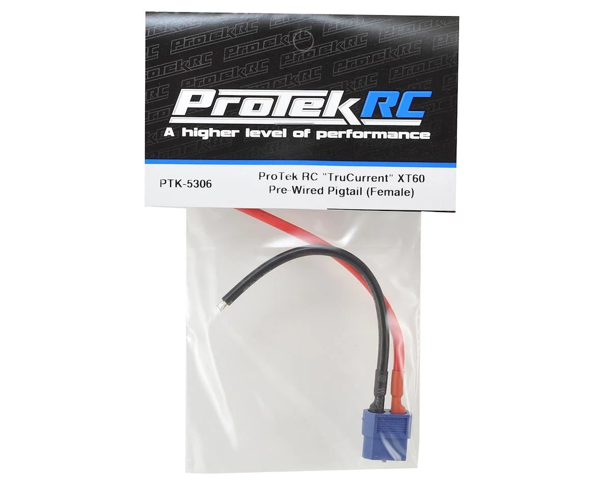 ProTek RC "TruCurrent" XT60 Pre-Wired Pigtail (Female)