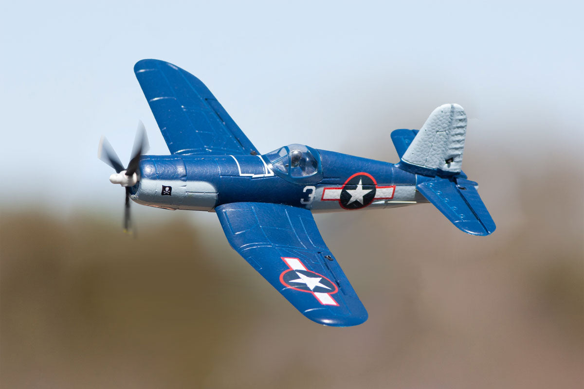 Rage RC F4U Corsair Jolly Rogers Micro RTF Airplane with PASS (Pilot Assist Stability Software) System
