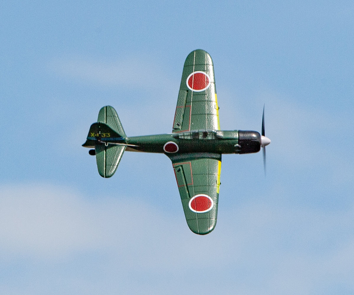 Rage RC Mitsubishi A6M Zero Micro RTF Airplane with PASS (Pilot Assist Stability Software) System