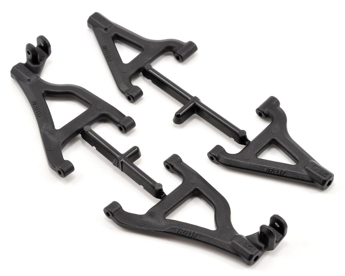 RPM - Front A-Arm Set (Black) Traxxas 1/16 Scale Slash 4x4