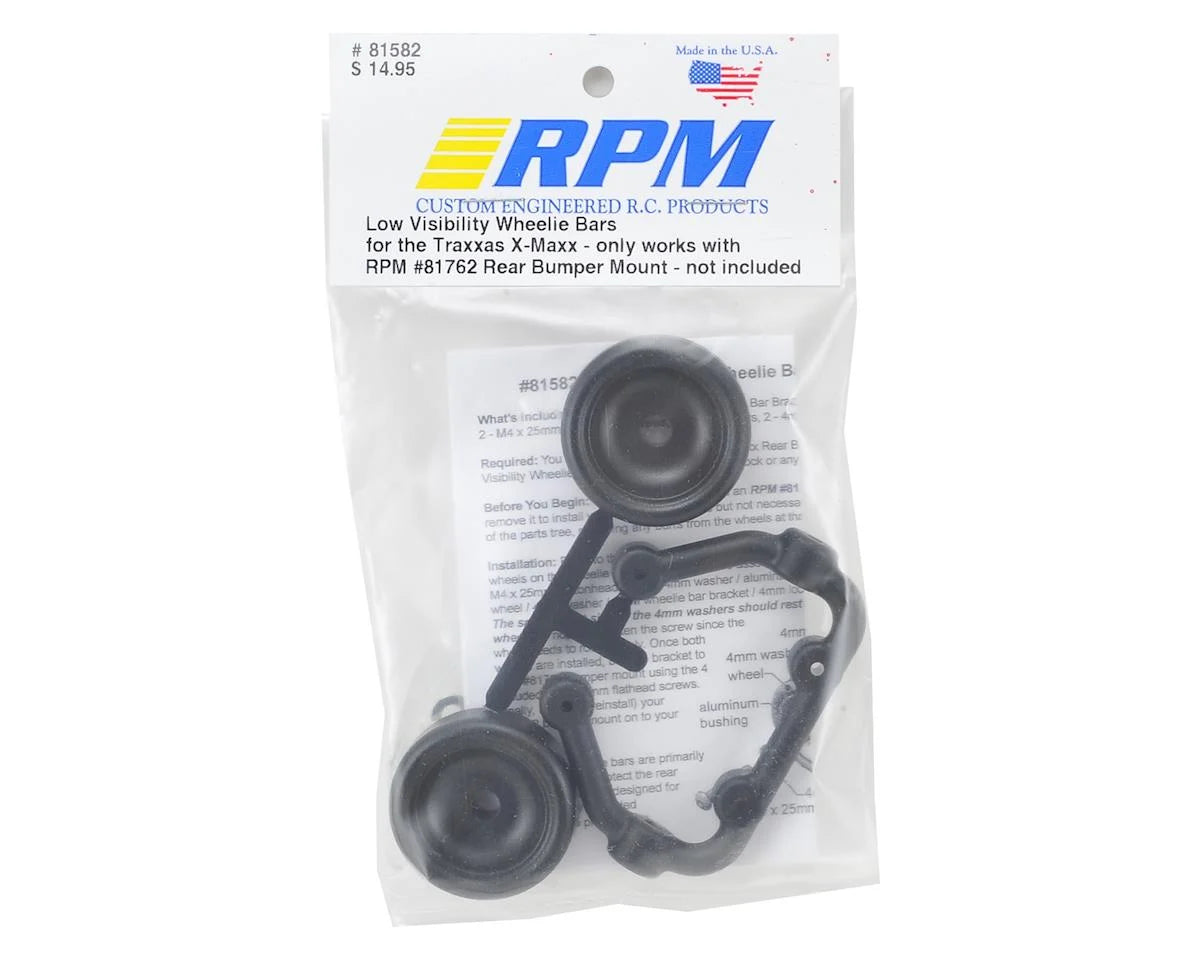 RPM Low Visibility Wheelie Bars for Traxxas X-Maxx