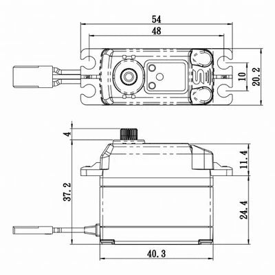 Savox SV-1270TGP - High Voltage Coreless Digital Servo