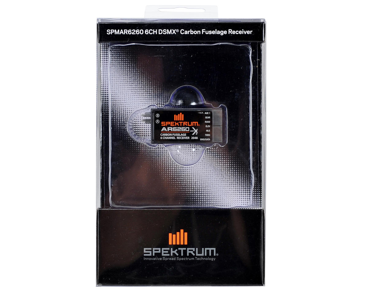 Spektrum - RC AR6260 DSMX 6-Channel Carbon Fuselage Receiver
