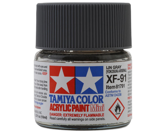 Tamiya Acrylic Mini  XF-91 IJN Grey Acrylic Paint (10mL) - TAM81791