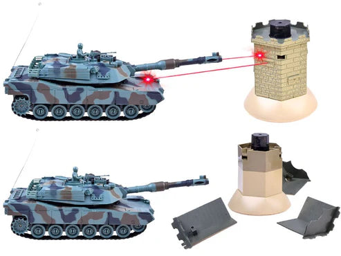RC PRO Heng Long 1:28 R/C BATTLE TANK KING TIGER VS BUNKER