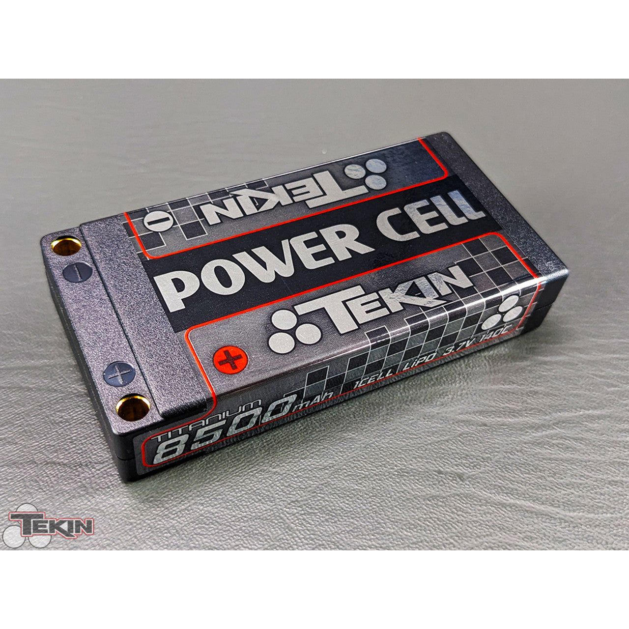 Tekin Titanium Power Cell 1S LiPo Battery 140C (3.7V/8500mAh) w/5mm Bullets TEKTT1651